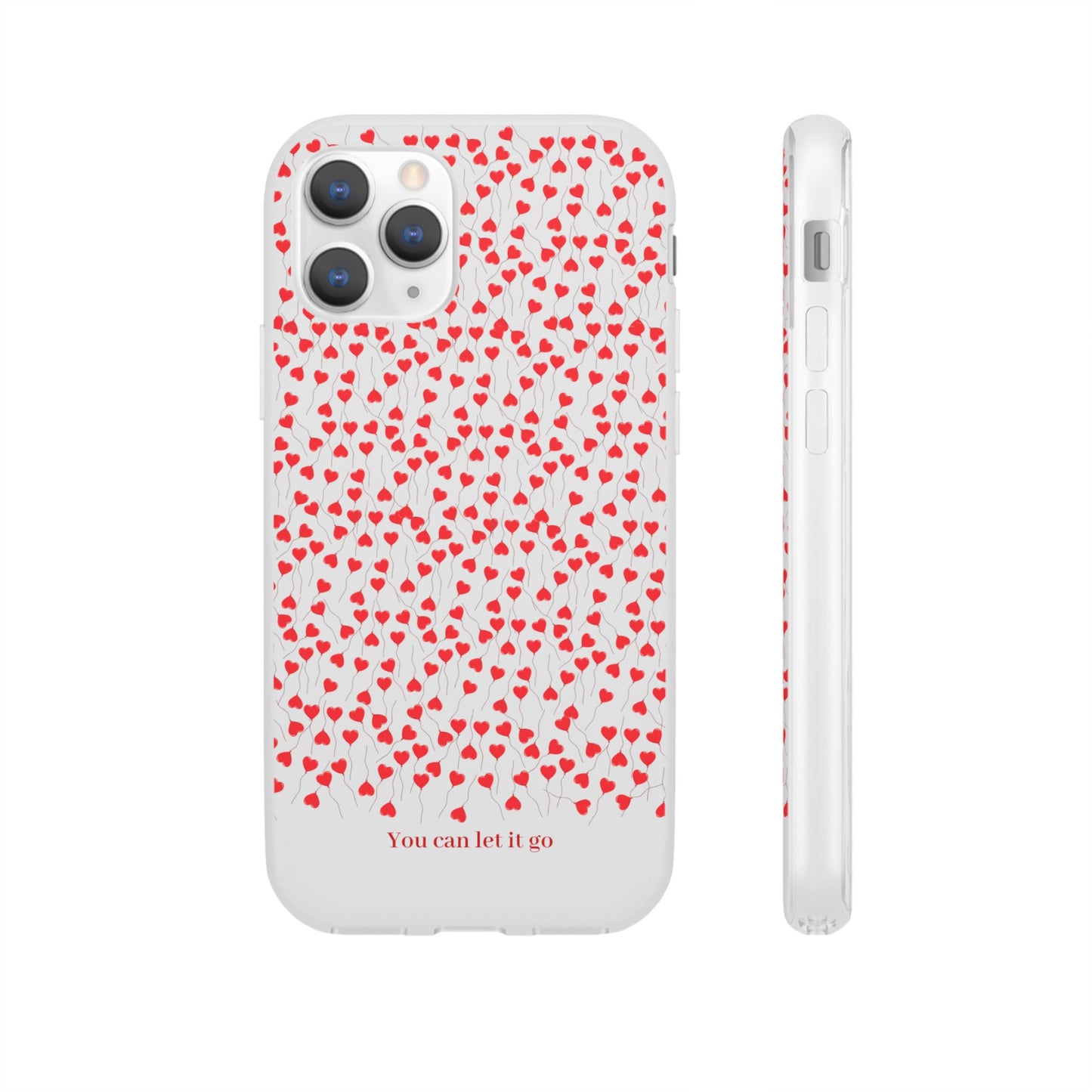 You Can Let It Go Heart Pattern Flexi Case - Stylish Phone Protection